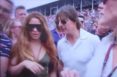 Shakira i Tom Cruise snimljeni zajedno na utrci Formule 1, odmah su pokrenute i glasine o vezi